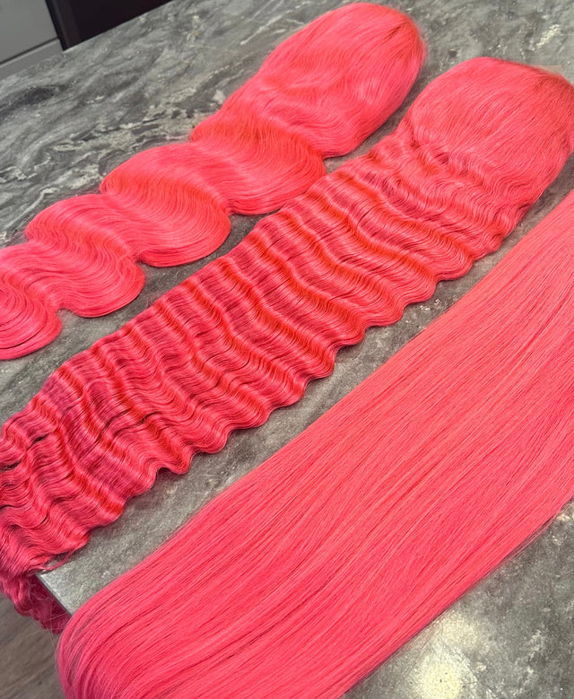 ON HAND- PINK LACE FRONTAL WIGS